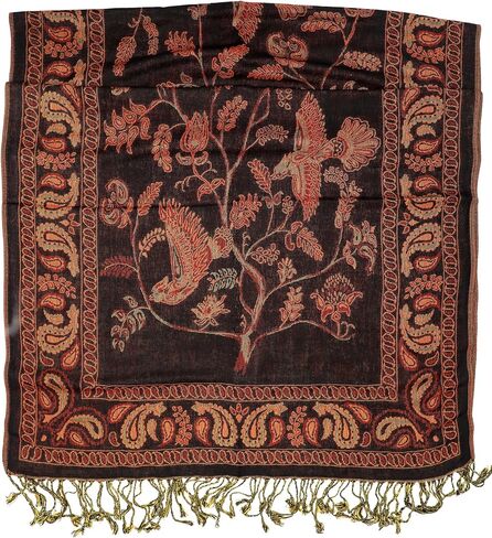 Achillea Reversible Festival Pashmina Rave Scarf, Shawls and Wraps for Evening Dress, Indian Scarves for Women in Kuwait