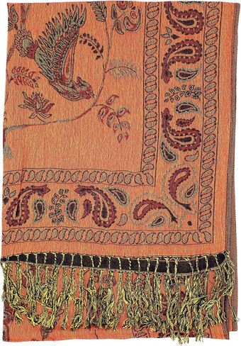 Achillea Reversible Festival Pashmina Rave Scarf, Shawls and Wraps for Evening Dress, Indian Scarves for Women in Kuwait