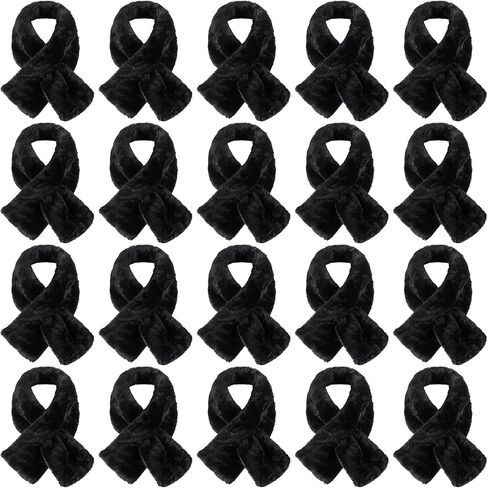 Ramede 20 Pack Women Winter Scarves Warm Fluffy Fleece Winter Scarf Bulk Cold Weather Neck Scarf Wholesale Donation Unisex women Men in Saudi Arabia