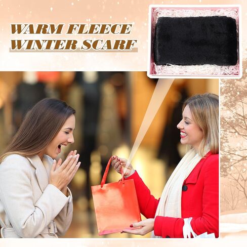 Ramede 20 Pack Women Winter Scarves Warm Fluffy Fleece Winter Scarf Bulk Cold Weather Neck Scarf Wholesale Donation Unisex women Men in Saudi Arabia
