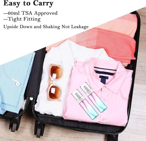 Fine Mist Spray Bottle Plastic Spray Bottles 3.4oz/100ml 2Pack Makeup Setting Spray Bottle TSA Approved Empty Cosmetic Refillable Travel Bottle Containers Sprayer for Water,Perfume,Essential in Saudi Arabia