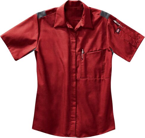 Red Kap Women's Short Sleeve Performance Plus Shop Shirt with Oilblok Technology in Saudi Arabia