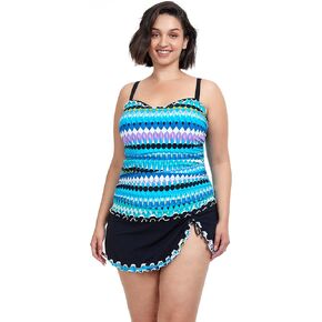 Profile by Gottex Women's Standard Moroccan Escape Full Figure Tankini