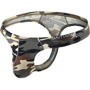 MuscleMate UltraFit Men's Camouflage Thong Underwear, Hot Men's Thong G-String Undie