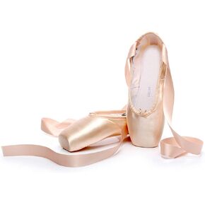 Unpafcxddyig Girls Womens Ballet Dance Toe Shoes Professional Satin Pointe Shoes Slippers in Kuwait