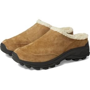 Merrell Winter Slide Footwear for Women - Removable Textile Insole and Faux Fur Collar, Soft and Super Comfy Slides