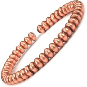 Pure Copper Bracelet Copper Beads Design Bracelet Red Copper Handmade Bracelet Anti Rheumatism Women Health Women's Jewelry (Inner diameter 5.5cm) in Saudi Arabia