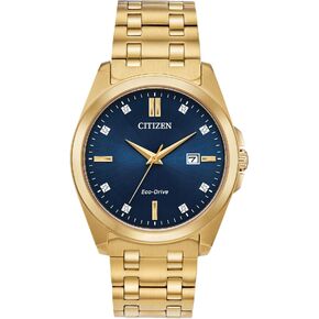 Citizen Men's Classic Peyton 3-Hand Eco-Drive Watch, Date, Sapphire Crystal, Diamond Markers