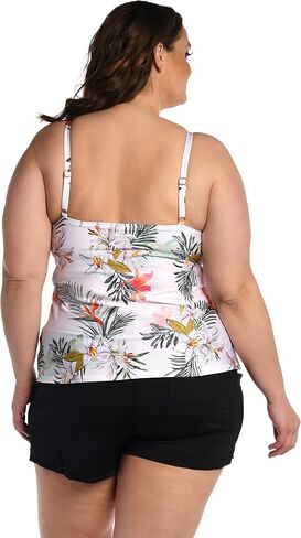 High Neck Adjustable Neckline Tankini Swimsuit Top in Kuwait