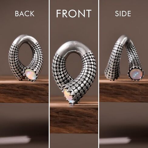 ERKUOO 2 قطعة شماعات أوزان الأذن قياسات قوطية مضادة للحساسية سدادات أنفاق الأذن موسعات الأقراط لثقب الجسم الممتد in Kuwait