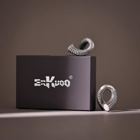 ERKUOO 2 قطعة شماعات أوزان الأذن قياسات قوطية مضادة للحساسية سدادات أنفاق الأذن موسعات الأقراط لثقب الجسم الممتد in Kuwait