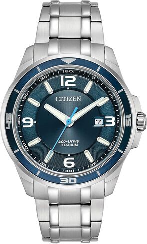 Citizen Men's Eco-Drive Weekender Brycen Watch in Titanium, blue dial (Model: BM6929-56L) in Saudi Arabia