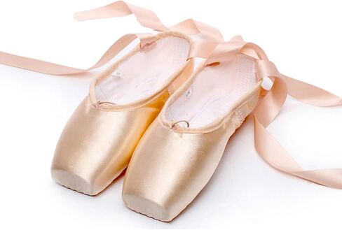 Unpafcxddyig Girls Womens Ballet Dance Toe Shoes Professional Satin Pointe Shoes Slippers in Kuwait