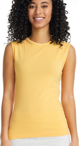 ESTEEZ Women's Tank Top Base Layering Camisole Fitted Sleeveless T-Shirt in Kuwait