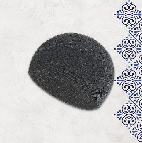 قبعات ESERRA الكوفية للرجال المسلمين، قبعة صلاة، طاقية يدوية، قبعة طاقية، تسبيح مسلم 99 خرزة، خرزات صلاة إسلامية in Kuwait