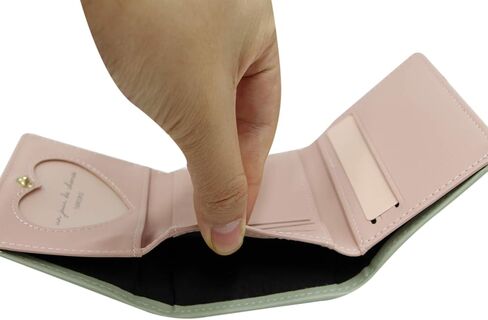 Cute Cat Girls Wallet for Teens Kids Women Slim Tri-Fold Wallet Purse Card Holder Organizer With Paw Pendant in Kuwait