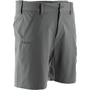 Huk Men's Next Level 7" Short | Quick-Drying Performance Fishing Shorts with UPF 30+ Sun Protection , Charcoal, Medium in Saudi Arabia
