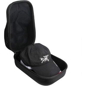 Hermitshell Baseball Hat Case Hard Travel Cap Carrier Case Holder for 6 Caps Hat Bag