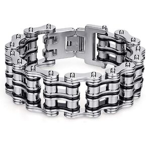 جون لاين 24 اتش سوار رجالي كبير جدًا وثقيل من الستانلس ستيل لراكبي الدراجات النارية, ستانلس ستيل in Kuwait