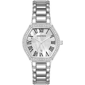 Armitron Women's Mother of Pearl Dial Crystal Accented Watch, 75/5907