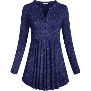 SeSe Code Long Sleeve Womens Tops Dressy Casual Plus Size Tunic Blouses Wear with Leggings in Saudi Arabia