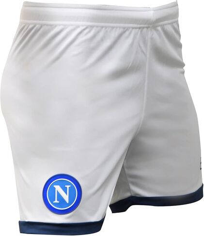 SSC Napoli Men's Standard Match Shorts, White/BLU Wing, S in Kuwait