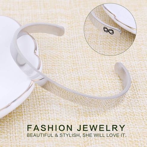 سوار رسائل مخفية - هدايا رائعة للأصدقاء ومجوهرات الصداقة، يأتي مع صندوق هدايا وبطاقة لطيفة، هدايا مثالية لأعياد الميلاد والعطلات وغيرها, معدن, معدن, in Kuwait