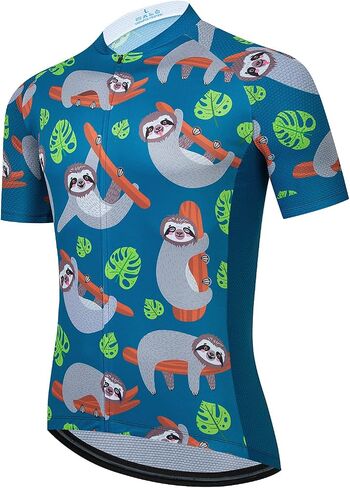 BIKE BEER Sloth Cycling Jersey Cycling Short Sleeve Funny Christmas Cycling Jersey S in Kuwait