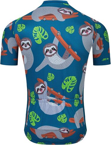 BIKE BEER Sloth Cycling Jersey Cycling Short Sleeve Funny Christmas Cycling Jersey S in Kuwait