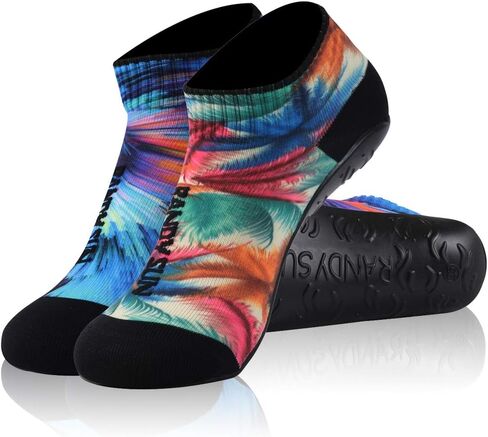 RANDY SUN Barefoot Quick-Dry Sand Beach Socks, Breathable Seamless Yoga Sock With TPE Sole in Saudi Arabia