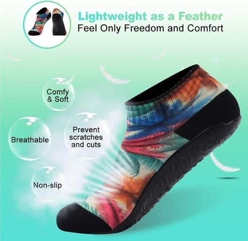 RANDY SUN Barefoot Quick-Dry Sand Beach Socks, Breathable Seamless Yoga Sock With TPE Sole in Saudi Arabia