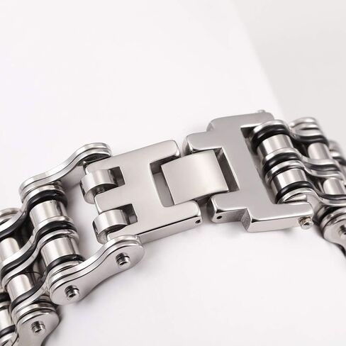 جون لاين 24 اتش سوار رجالي كبير جدًا وثقيل من الستانلس ستيل لراكبي الدراجات النارية, ستانلس ستيل in Kuwait