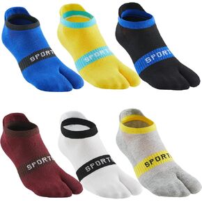 Men's Tabi Socks Flip Flop Split Toe Big Toe Cotton Athletic 4 Pack 6 Pack in Kuwait