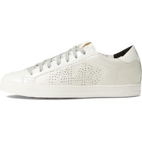P448 Women's John Pink Python-Printed Leather Low-Top Italian Sneaker