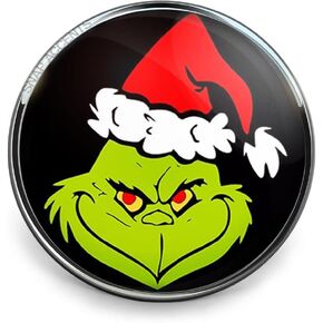 Grinch Snap Jewelry Christmas Holiday Season 18MM Ginger Charm Button Fits Necklaces, Bracelets, Keychains, Rings