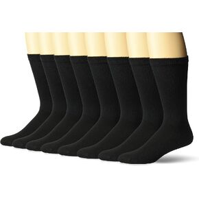 جوارب Hanes Men's Big and Tall Ultimate Freshiq Crew مكونة من 8 قطع in Kuwait