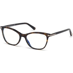Eyeglasses Tom Ford FT 5636 -B 052 Shiny Classic Dark Havana, Rose Gold/Blue Bl in Saudi Arabia