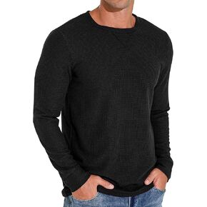 Sailwind Mens Waffle Crew Neck Casual T-Shirt