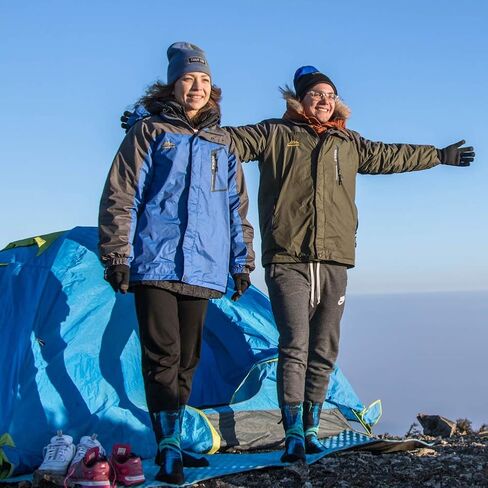 قبعة صغيرة مقاومة للماء من راندي صن، قبعة شتوية محبوكة مترهلة للاستخدام اليومي سميكة وناعمة ودافئة مضادة للأشعة فوق البنفسجية متوسطة/كبيرة، عبوة واحدة in Kuwait