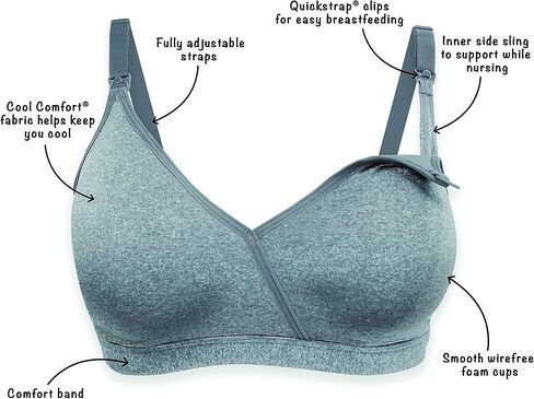 PLAYTEX Women's Nursing Shaping Foam Wirefree Bra US4958 in Kuwait