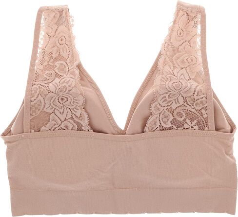 مجموعة حمالة صدر مريحة للنساء من Delta Burke Intimates مقاس كبير بدون خياطة وحزام دانتيل (3Pr) in Kuwait