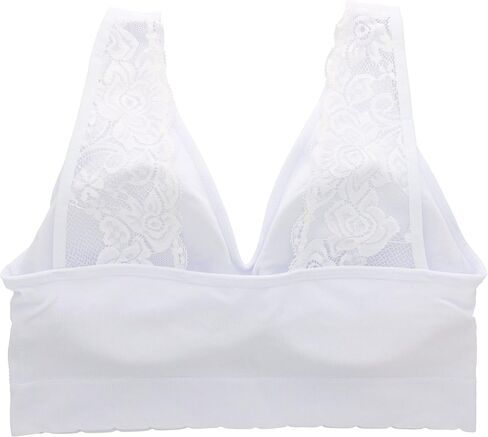 مجموعة حمالة صدر مريحة للنساء من Delta Burke Intimates مقاس كبير بدون خياطة وحزام دانتيل (3Pr) in Kuwait