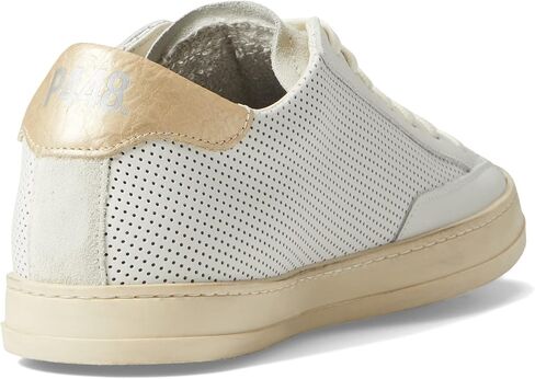 P448 Women's John Pink Python-Printed Leather Low-Top Italian Sneaker in Saudi Arabia