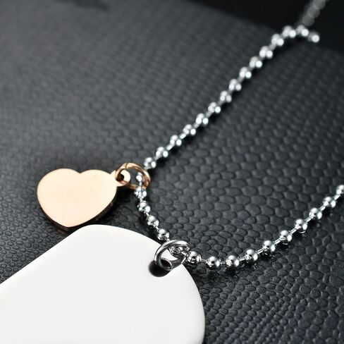 إلى ابنتي من أمي قلادة من الفولاذ المقاوم للصدأ على شكل كلب "إلى ابنتي لا تنسى أبدًا كيف. أحب أمي" قلادة، هدايا ملهمة لمجوهرات الابنة in Kuwait