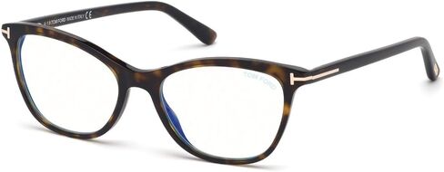Eyeglasses Tom Ford FT 5636 -B 052 Shiny Classic Dark Havana, Rose Gold/Blue Bl in Saudi Arabia