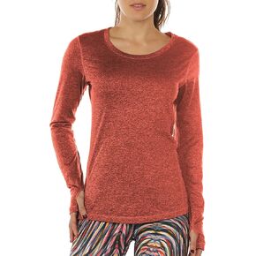 icyzone Women's Workout Yoga Long Sleeve T-Shirts with Thumb Holes