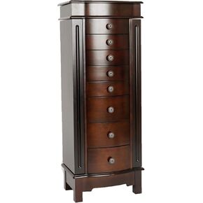 الفيرا هوم خزانة مجوهرات قائمة من شايلا، لون الجوز in Kuwait