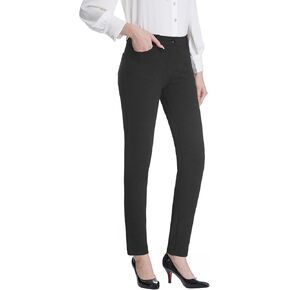 تاباتا سروال فستان نسائي قابل للتمدد مقاس 26 بوصة/28 بوصة/30 بوصة سروال عمل مع 4 جيوب بنطلون قصير صغير الحجم للمكتب كاجوال للعمل in Kuwait