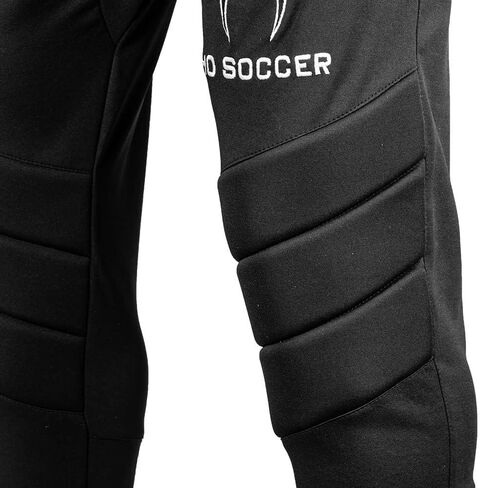 HO Soccer Logo SR Goalkeeper Pants, Full-Length Padded Goalie Soccer Pants, Extended Hip and Knee Padding to Offer excelent Protection, Black, Size XL in Kuwait