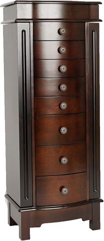 الفيرا هوم خزانة مجوهرات قائمة من شايلا، لون الجوز in Kuwait